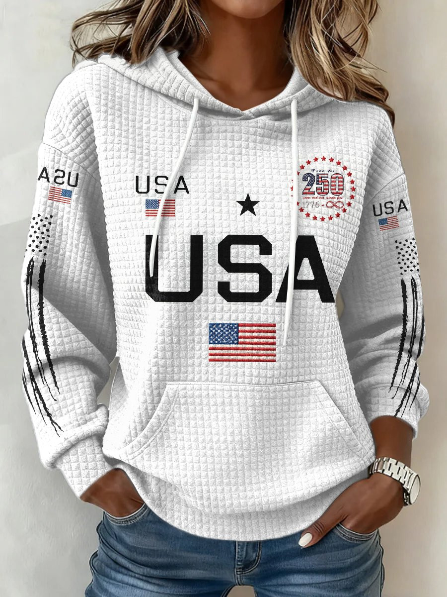 USA 250 Years Of Freedom Hoodie America's 250 Birthday Patriotic Apparel Gifts For Mother