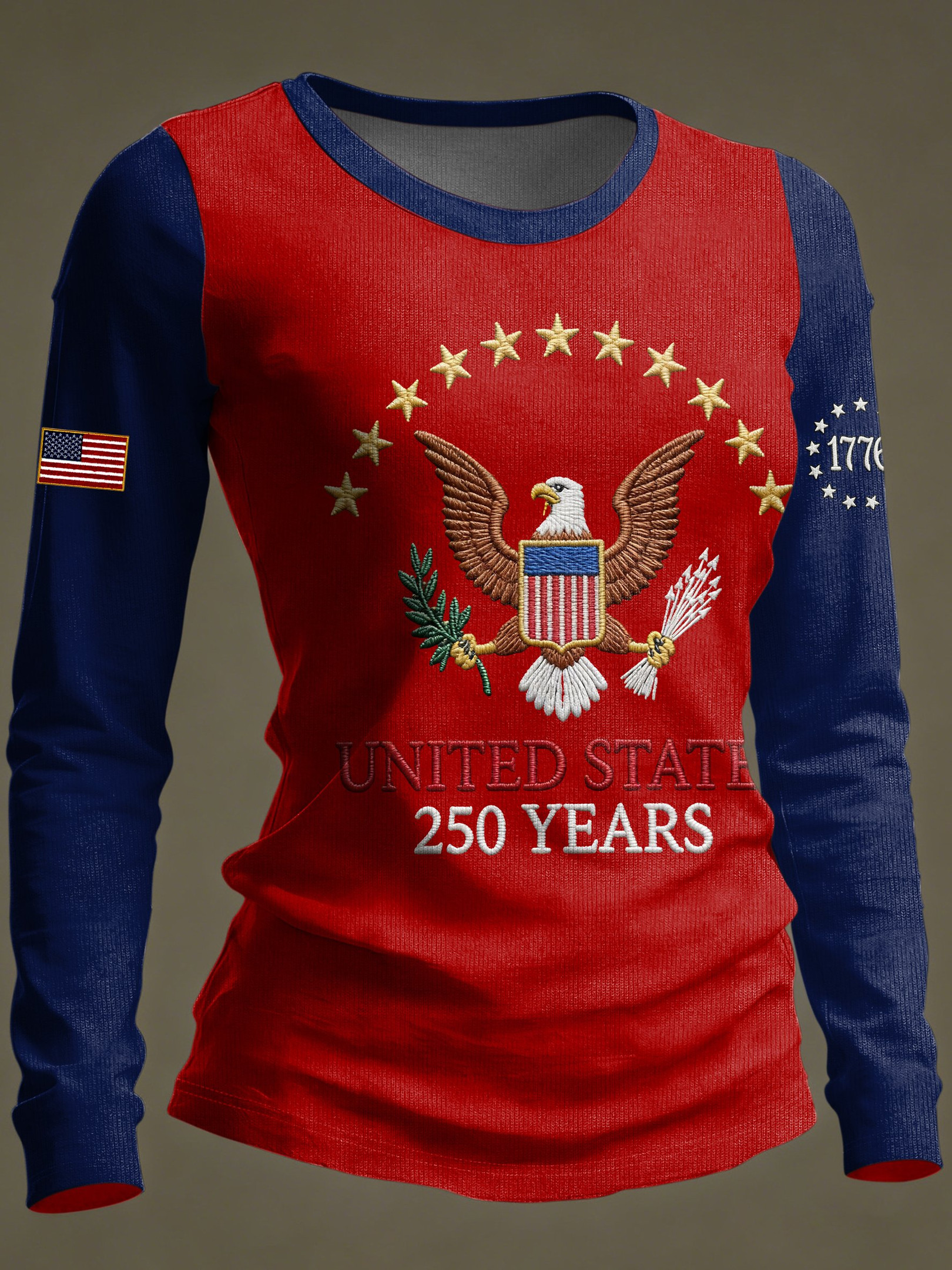 USA 250 Years Of Freedom Long Sleeve Shirt 1776 2026 Merch Independence Day Gifts