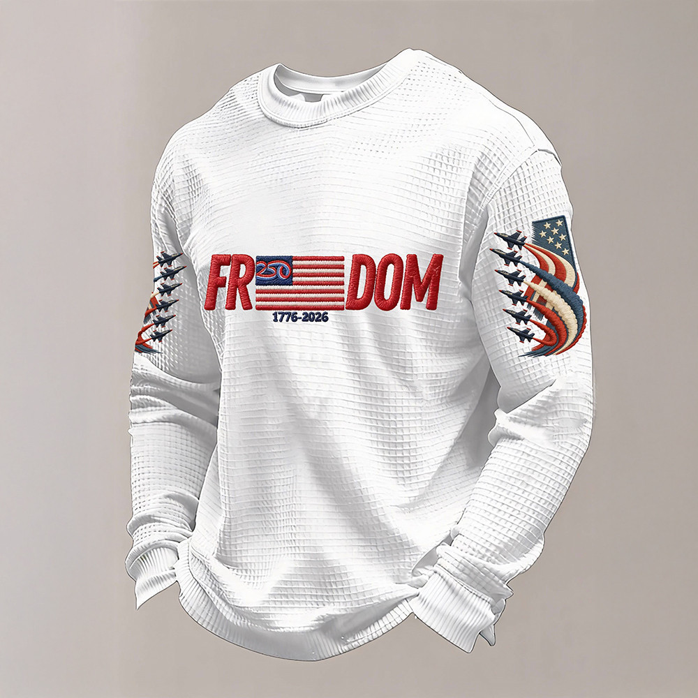 USA 250 Years Of Freedom Long Sleeve Shirt 4th Of July 1776 2026 Merchandise