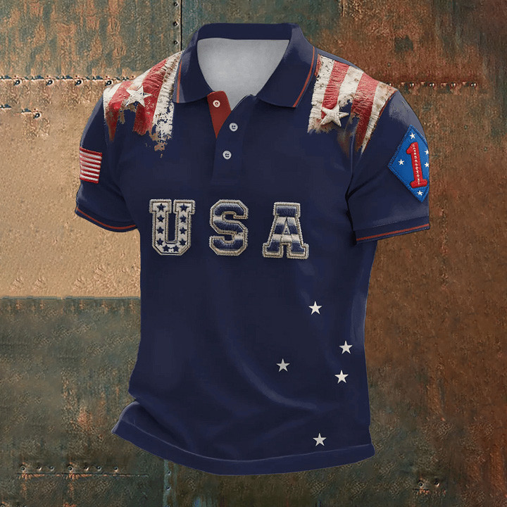 USA 250 Years Of Freedom Polo Shirt Independence Day 2026 Clothes 4th Of July Gift Ideas