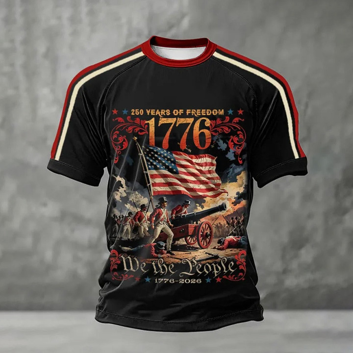 USA 250 Years Of Freedom T-Shirt We The People 1776 2026 Merch Gift For Patriots