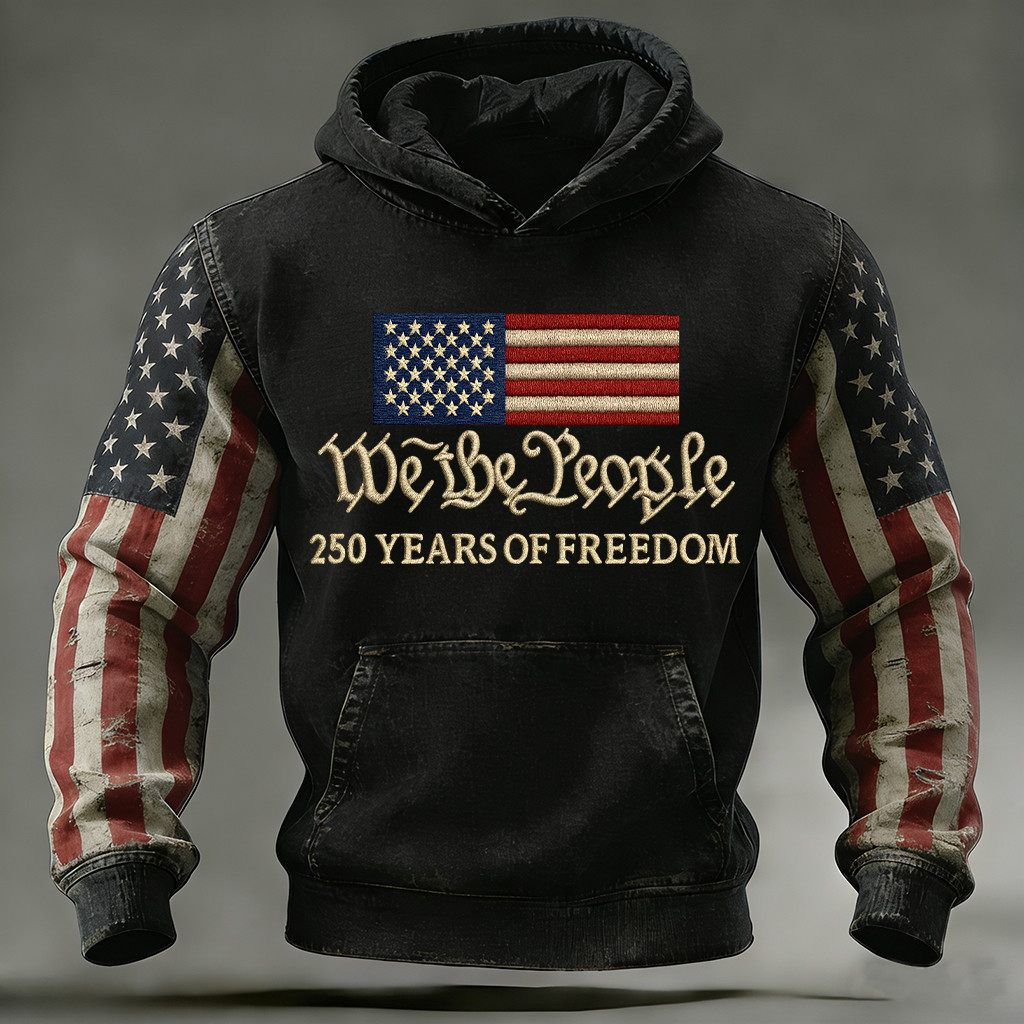 USA 250 Years Of Freedom We The People Hoodie Independence Day Apparel Gift Ideas
