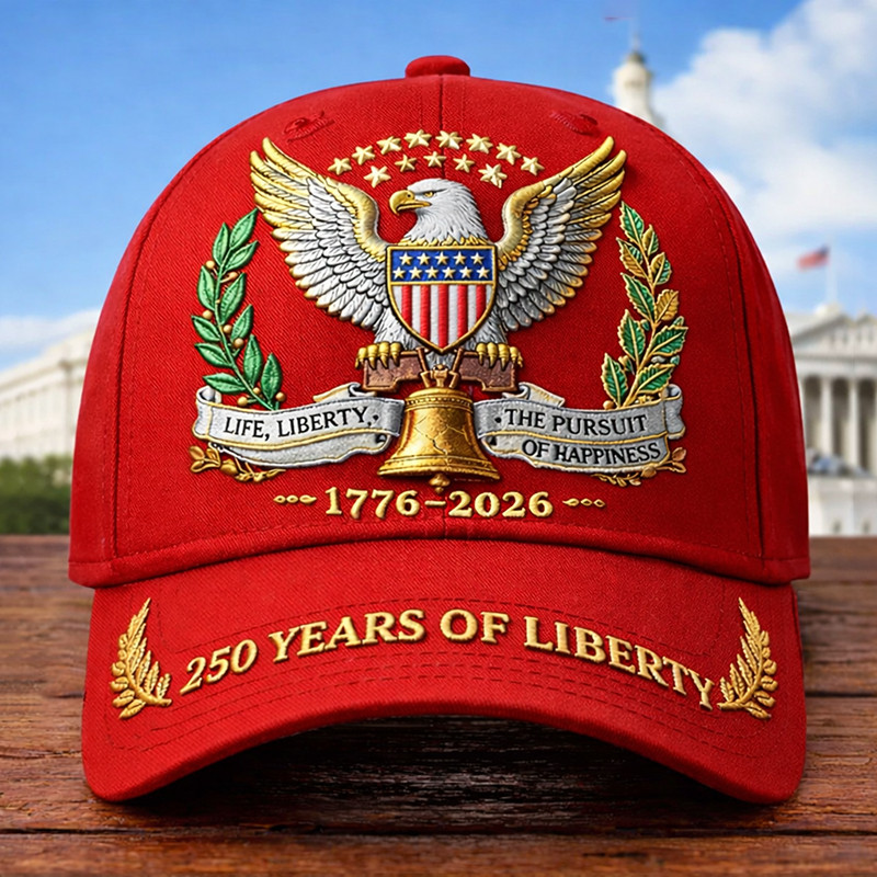 USA 250 Years Of Liberty 1776 2026 Hat America's 250th Birthday Baseball Cap Good Gift Ideas