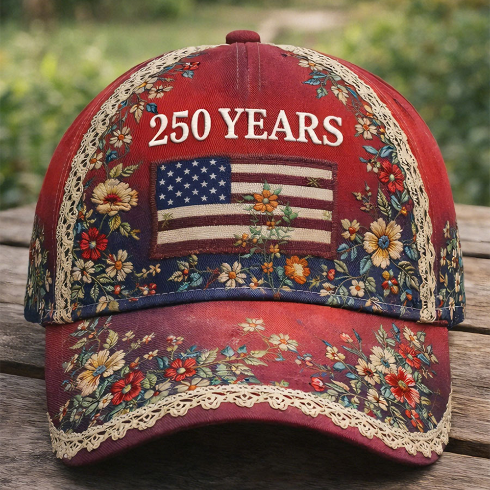 USA 250 Years Of Liberty Floral Hat Semiquincentennial Baseball Cap Best Present For Supporters