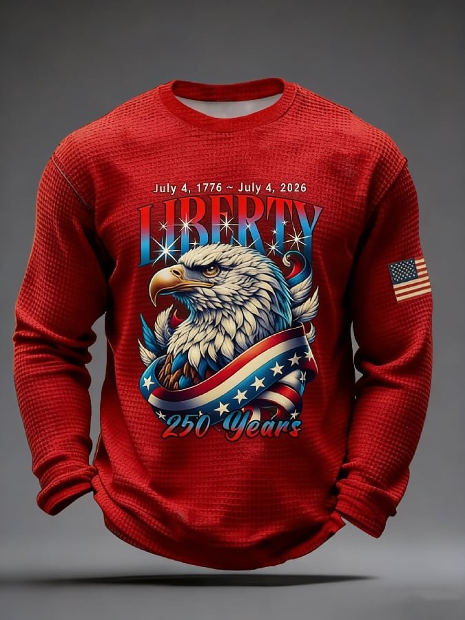 USA 250 Years Of Liberty Long Sleeve T-Shirt American Patriot Apparel Husband Gifts