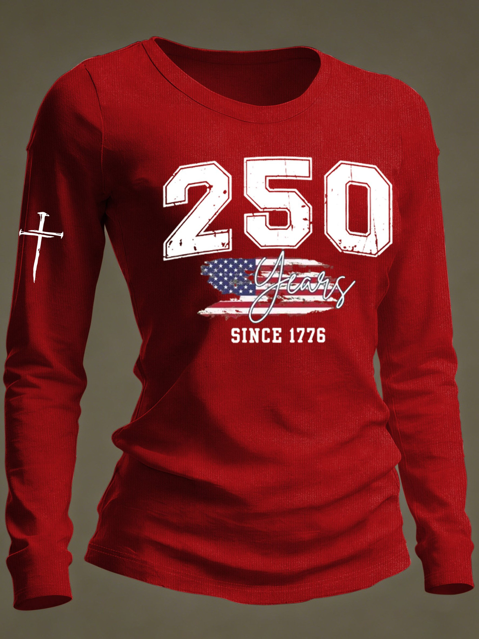 USA 250 Years Since 1776 Fatih Long Sleeve Shirt Best 4Th Of July Clothing Gift For Wife USA 250 Years Since 1776 Fatih Long Sleeve Shirt Best 4Th Of July Clothing Gift For Wife