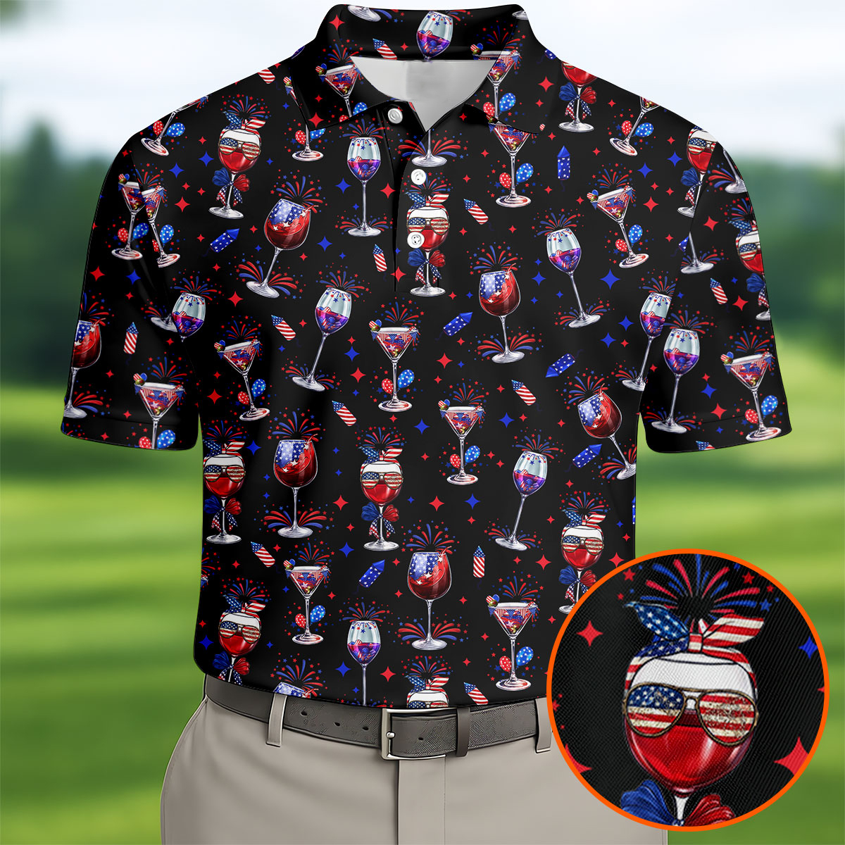 USA 250 Years Strong Polo Shirt American Flag Patriotic Apparel Patriotic Father's Day Gifts