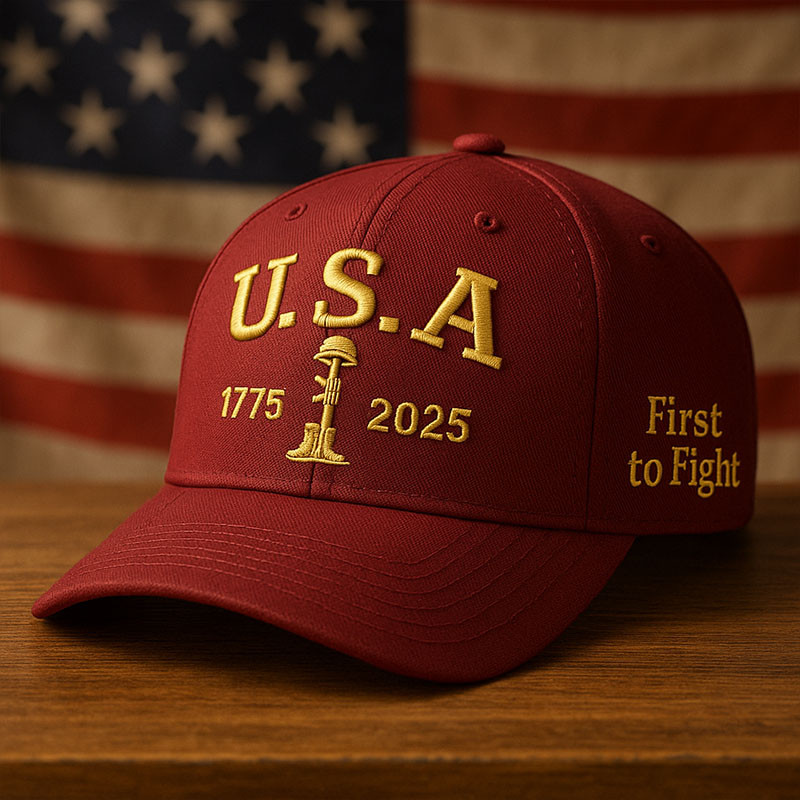 USA 250Th Anniversary 1775 2025 Hat First To Fight Retro USA 250 Cap Patriotic Gifts