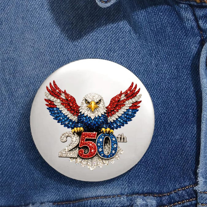 USA 250th Anniversary 1776 2026 Brooch Independence Day Pin Patriotic Gift Ideas