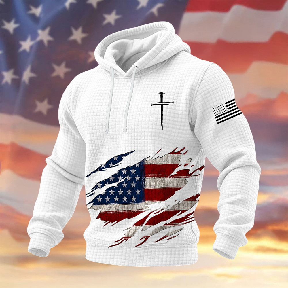 USA 250Th Anniversary 1776 2026 Faith Hoodie 4Th Of July Outfits Independence Day Gift