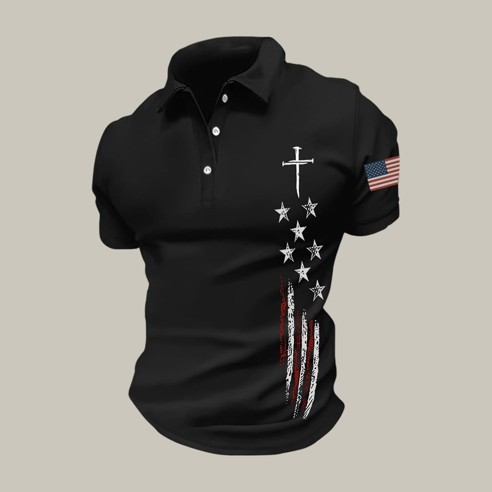 USA 250Th Anniversary 1776 2026 Faith Polo Shirt July 4 Clothes Present For Patriots