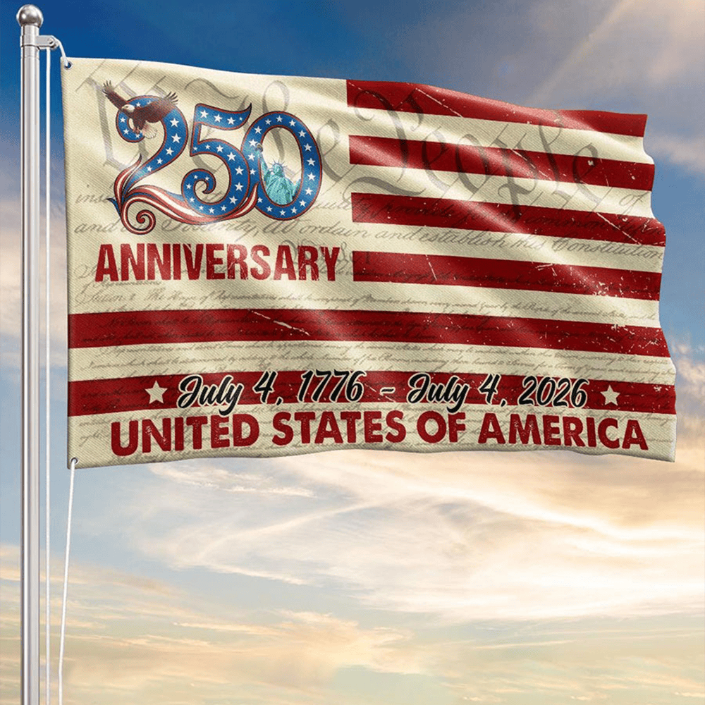 USA 250Th Anniversary 1776 2026 Flag We The People Flag 4th Of July Gifts