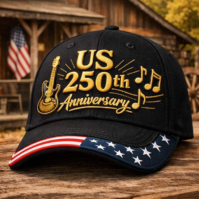 USA 250Th Anniversary 1776 2026 Hat Guitar Art Patriotic Cap Best Gift For Him