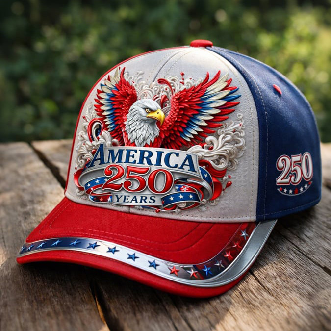 USA 250Th Anniversary 1776 2026 Hat Patriotic Eagle Best 4th Of July Merch