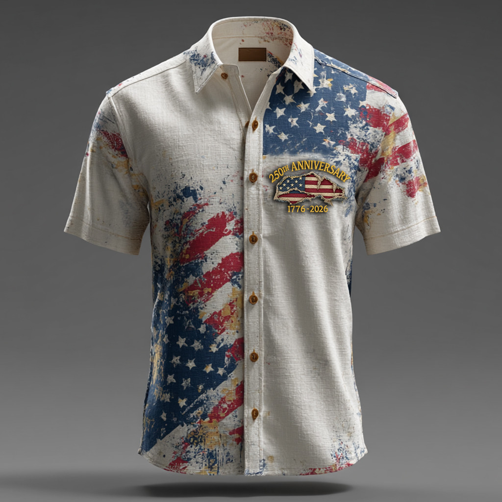 USA 250Th Anniversary 1776 2026 Hawaiian Shirt Patriotic Clothes Unique Gift For Him