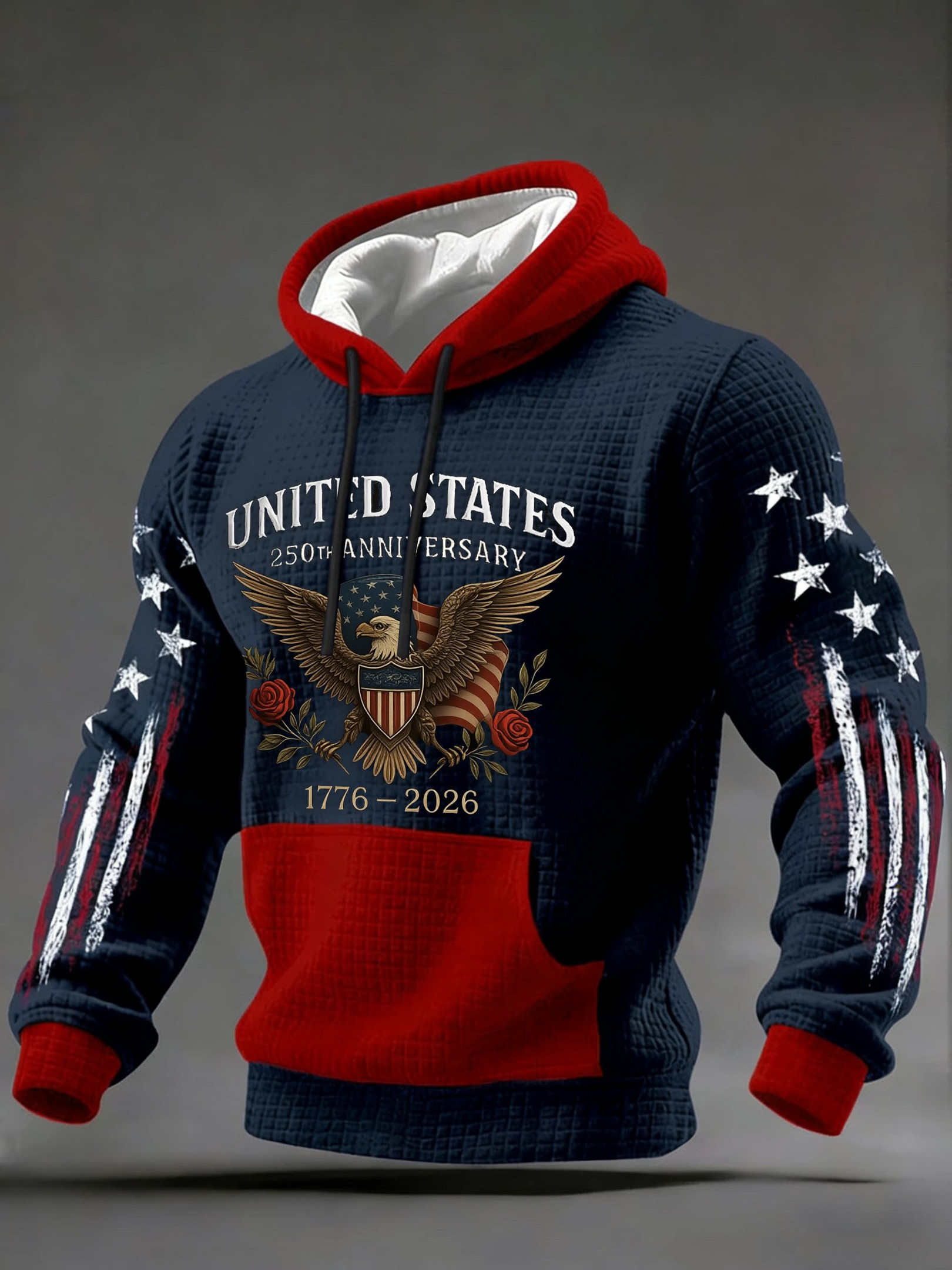 USA 250Th Anniversary 1776 2026 Hoodie American Flag Clothing Gifts For Men