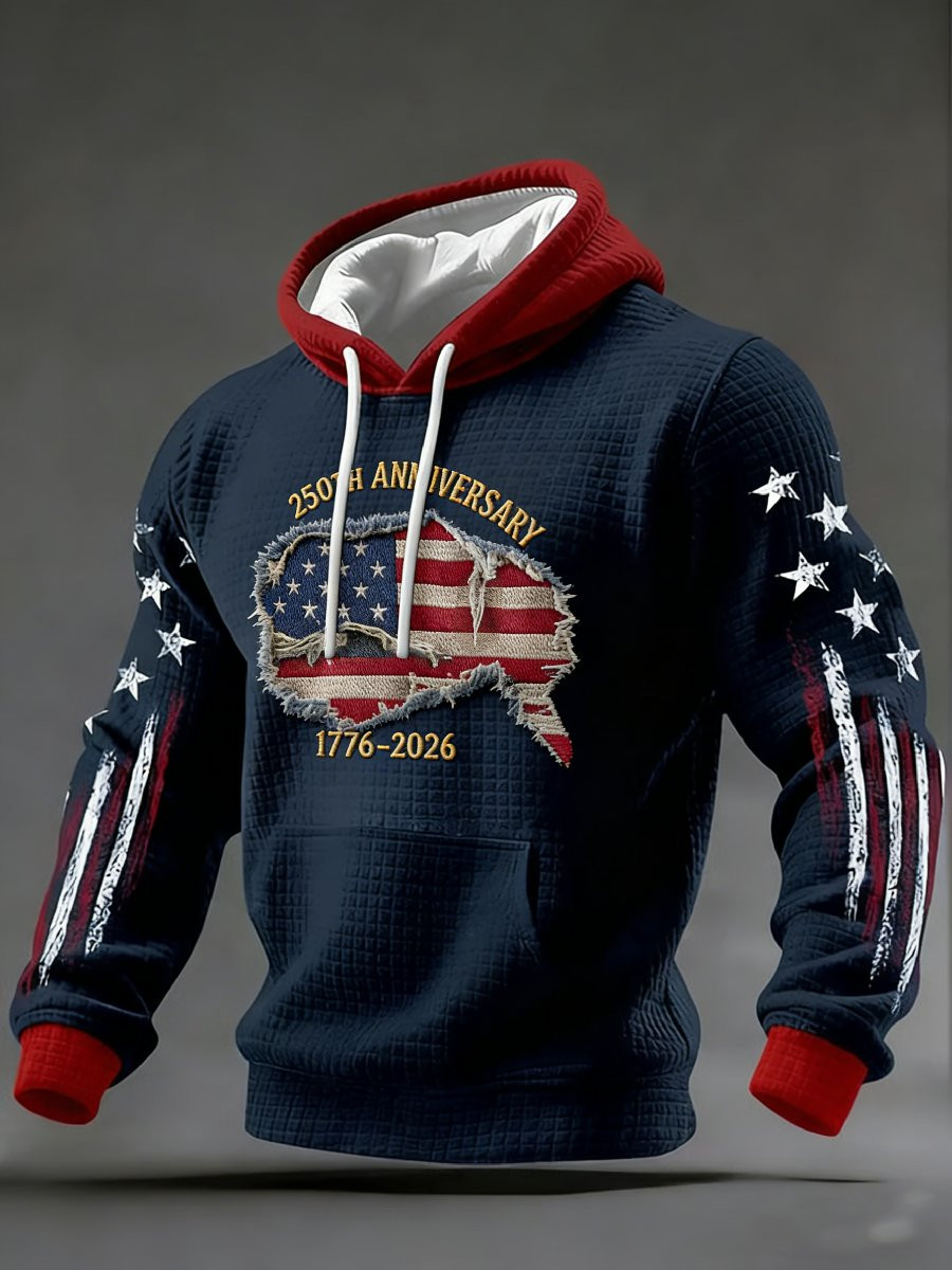 USA 250th Anniversary 1776 2026 Hoodie American Flag Hoodie Gift Ideas For Father