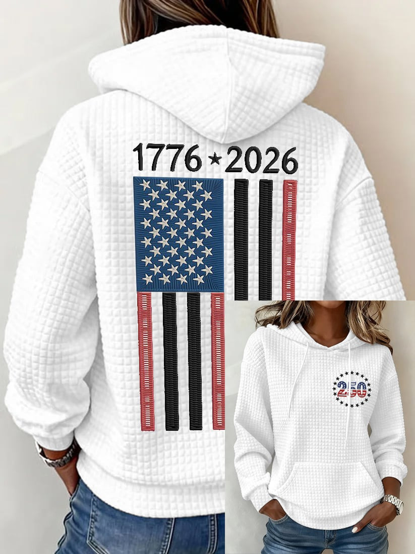USA 250th Anniversary 1776 2026 Hoodie Best 4Th Of July Clothing Patriotic Gift Ideas