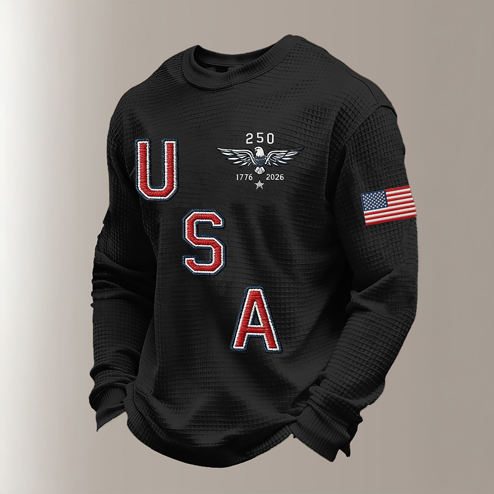 USA 250Th Anniversary 1776 2026 Long Sleeve Shirt American's Flag Apparel Independence Day Gifts