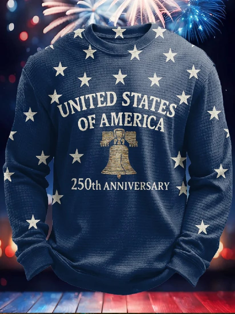 USA 250th Anniversary 1776 2026 Long Sleeve Shirt Libety Bell Patriotic Clothing Gifts