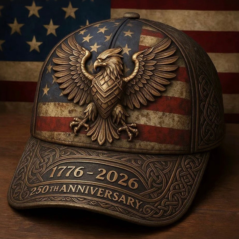 USA 250Th Anniversary 1776 2026 Patriotic Eagle Hat Independence Day Baseball Cap Gift Idea