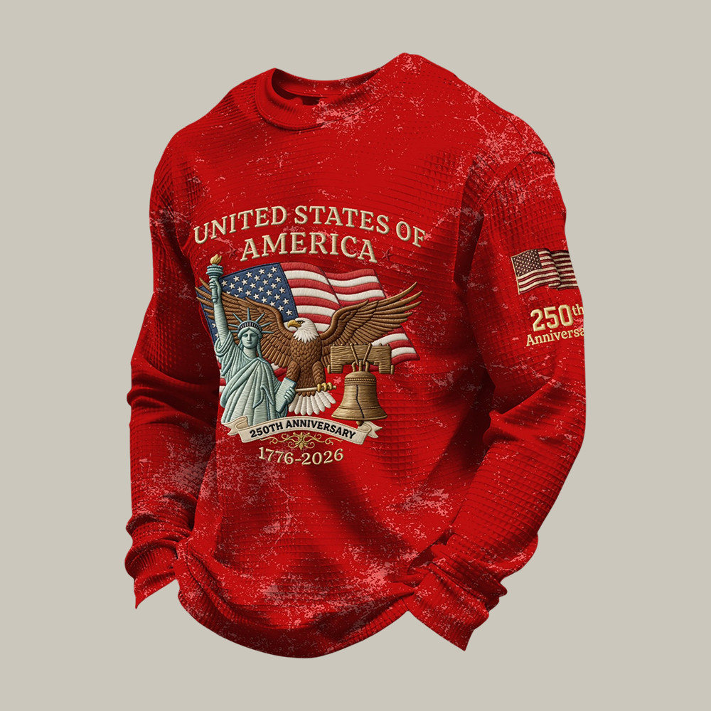 USA 250Th Anniversary 1776 2026 Patriotic Eagle Long Sleeve Shirt Statue Of Liberty Apparel