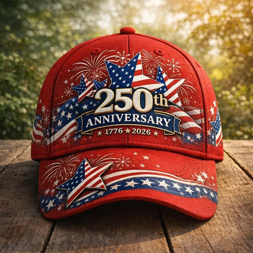 USA 250Th Anniversary 1776 2026 Stars Hat Best 4th Of July Baseball Cap Patriotic Gift
