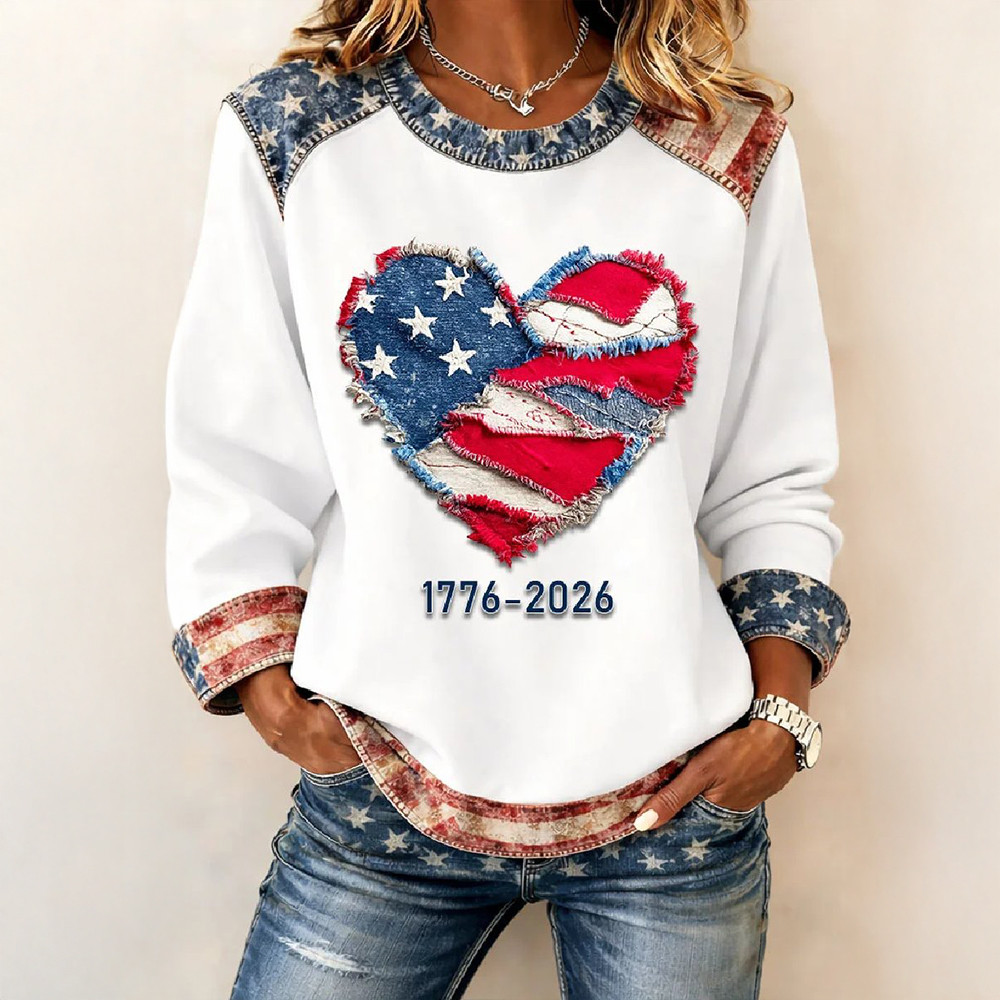 USA 250Th Anniversary 1776 2026 Sweatshirt 4th Of July Clothing Independence Day Merch