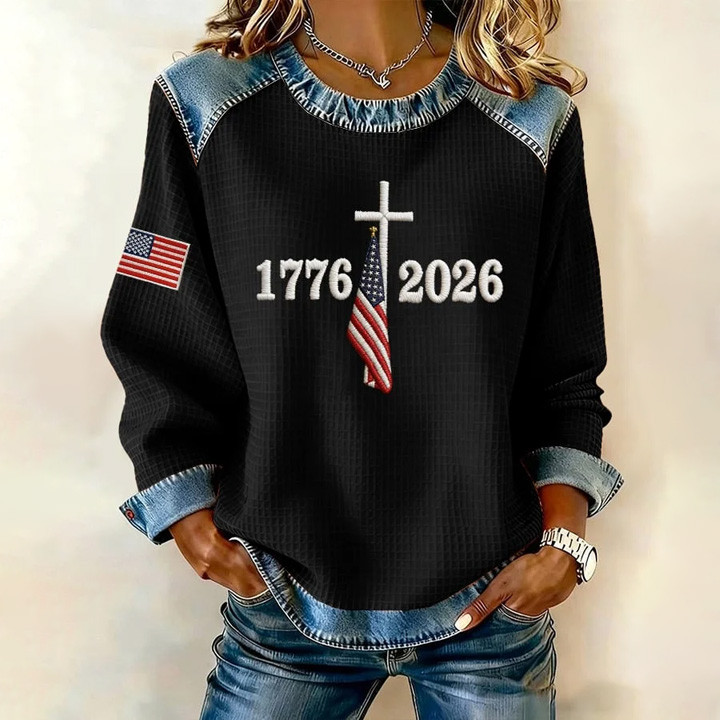 USA 250Th Anniversary 1776 2026 Sweatshirt Independence Day 2026 Apparel Patriotic Gift