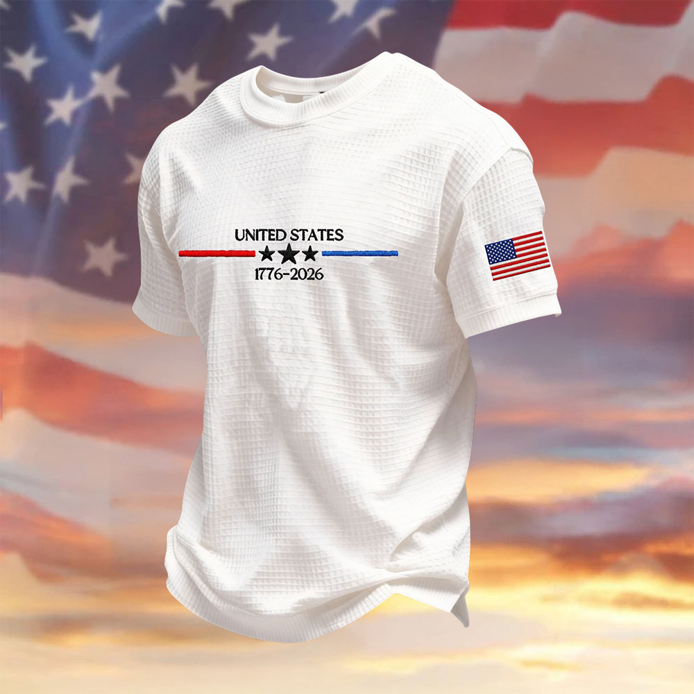 USA 250Th Anniversary 1776 2026 T-Shirt American Flag Apparel Patriotic Gift Idea