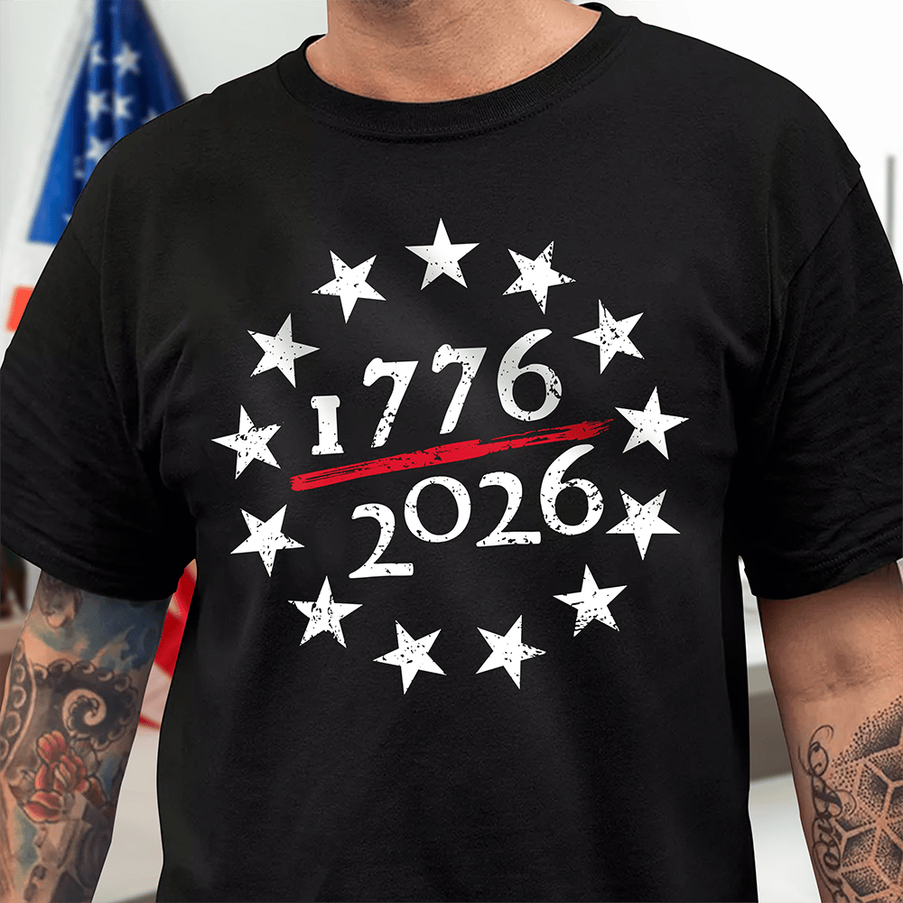 USA 250th Anniversary 1776 2026 T-Shirt America's 250th Birthday Clothes Father Gifts
