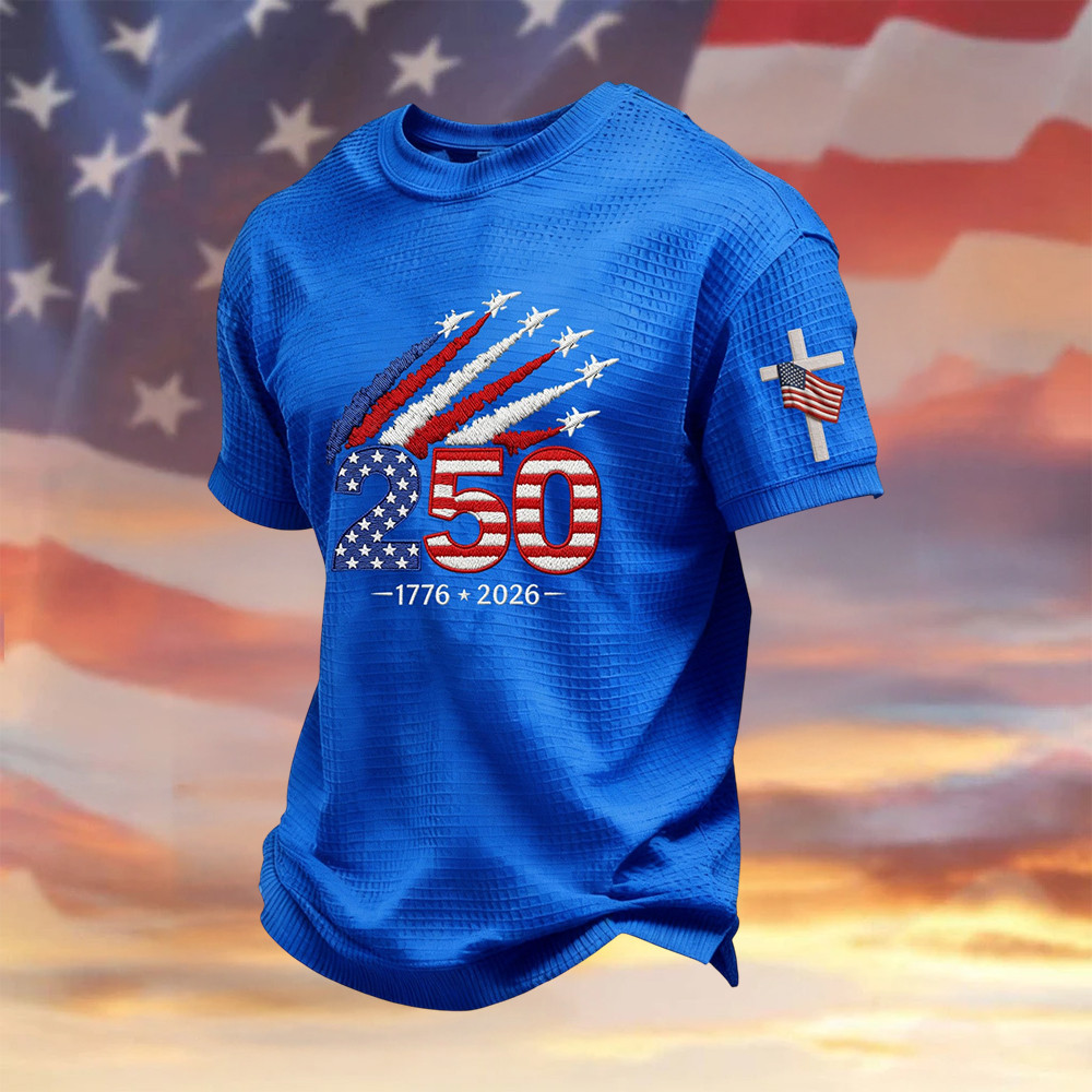 USA 250th Anniversary 1776 2026 T-Shirt America's 250th Birthday Clothing July 4th Gift