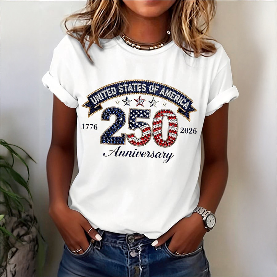 USA 250Th Anniversary 1776 2026 T-Shirt Independence Day 2026 Clothes July 4th Gift