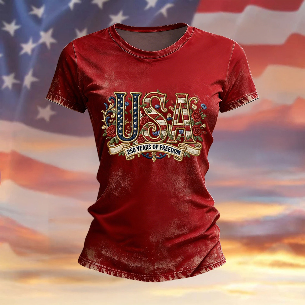 USA 250Th Anniversary 1776 2026 T-Shirt Independence Day 2026 Shirt Patriotic Gifts