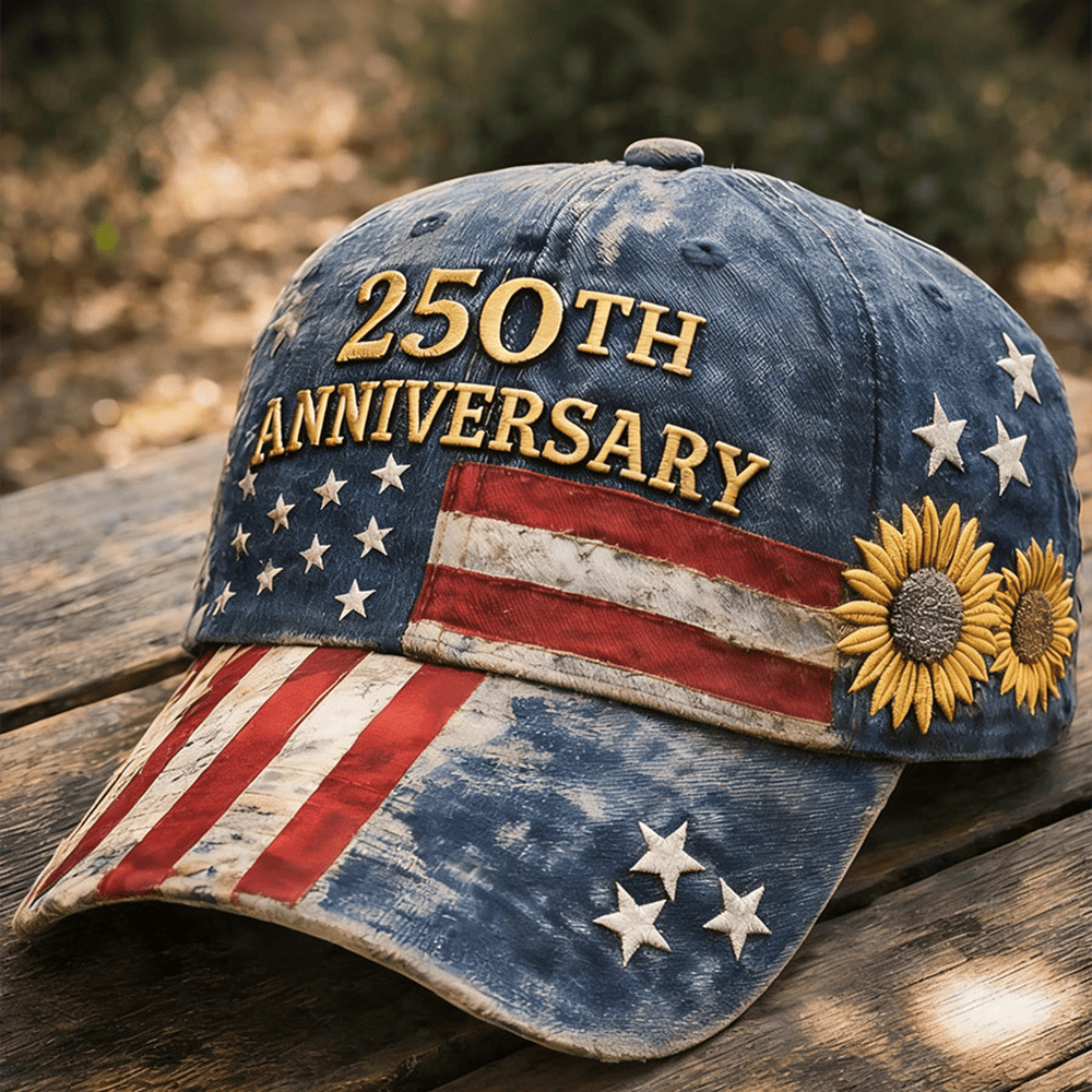 USA 250Th Anniversary 1776 2026 Vintage Hat American Flag Baseball Cap Patriotic Gift Idea