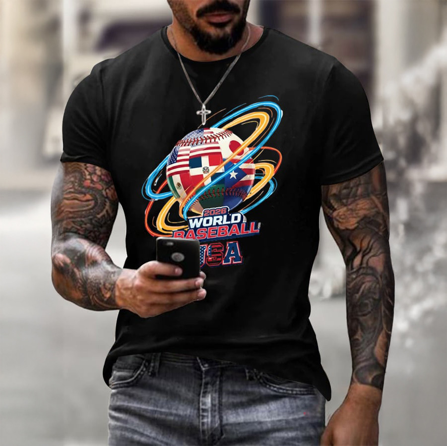 USA 250TH Anniversary 2026 World Baseball Classic T-Shirt USA Baseball Clothes Gift For Fans