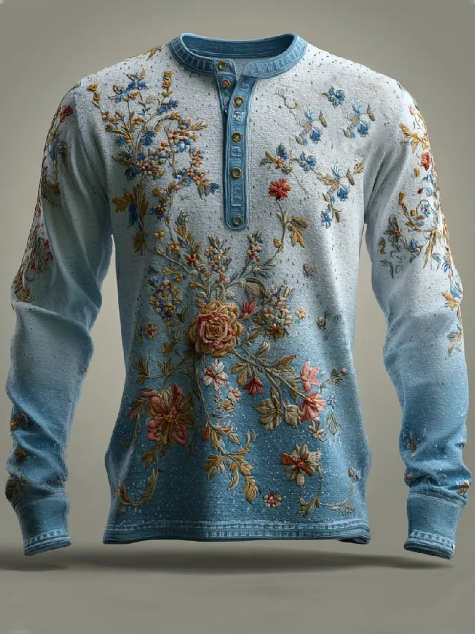 USA 250th Anniversary Art Button Long Sleeve Shirt Patriotic Clothing Unique Gifts For Boyfriend