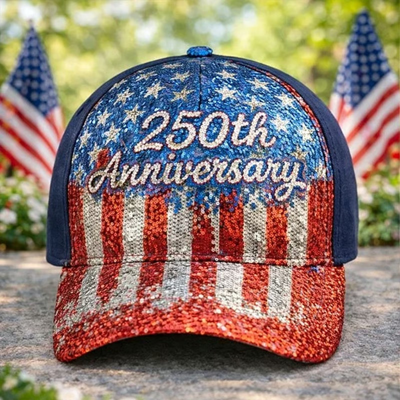 USA 250th Anniversary Baseball Cap American Flag Festive Hat Gift For Women