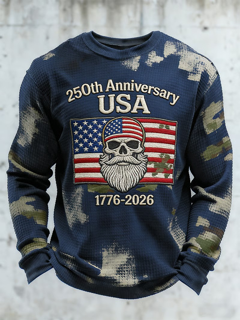 USA 250Th Anniversary Camo Long Sleeve Shirt Clothes For The Fourth Of July Gift For Patriots