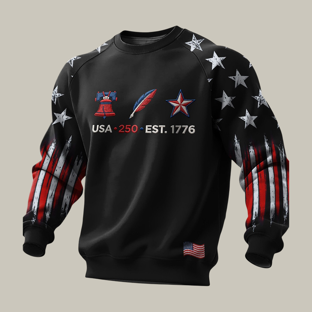 USA 250Th Anniversary Est 1776 Long Sleeve Shirt Liberty Bell Fourth Of July Apparel