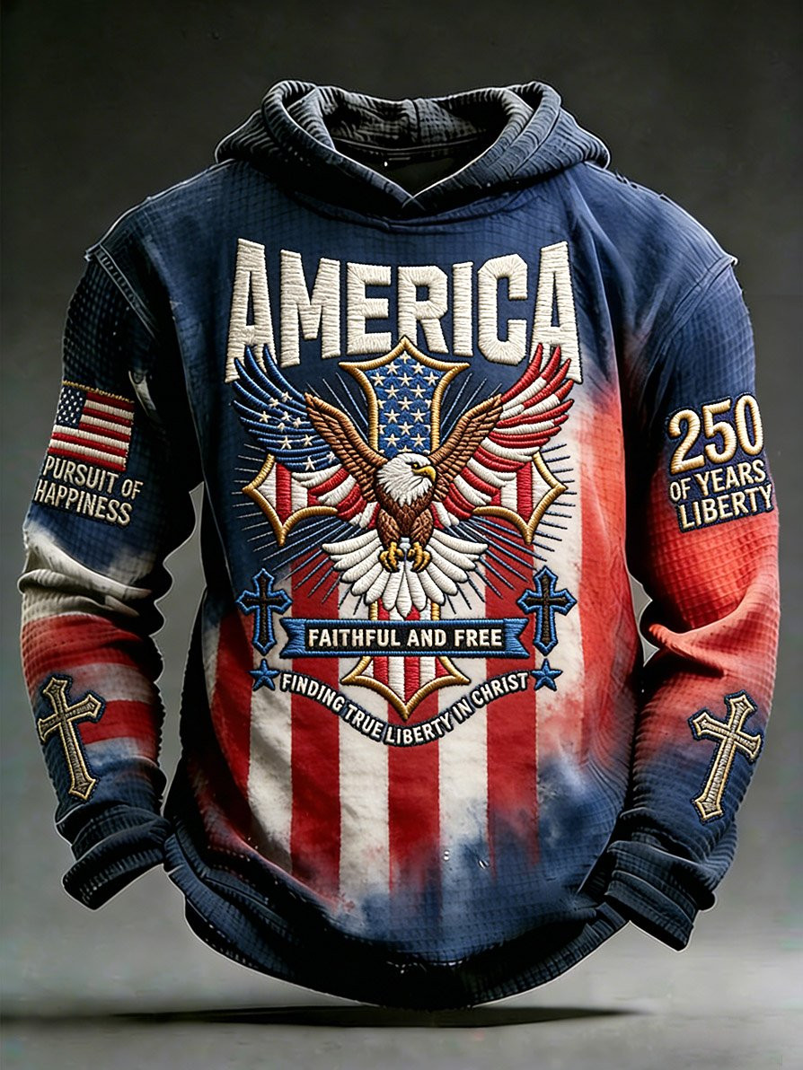 USA 250Th Anniversary Faithful And Free Hoodie 250 Years Of Liberty Patriotic Clothing