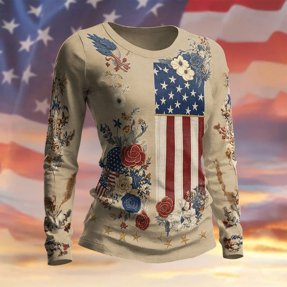 USA 250th Anniversary Flag Golf Long Sleeve Shirt 4Th Of July Outfits 1776 2026 Merch