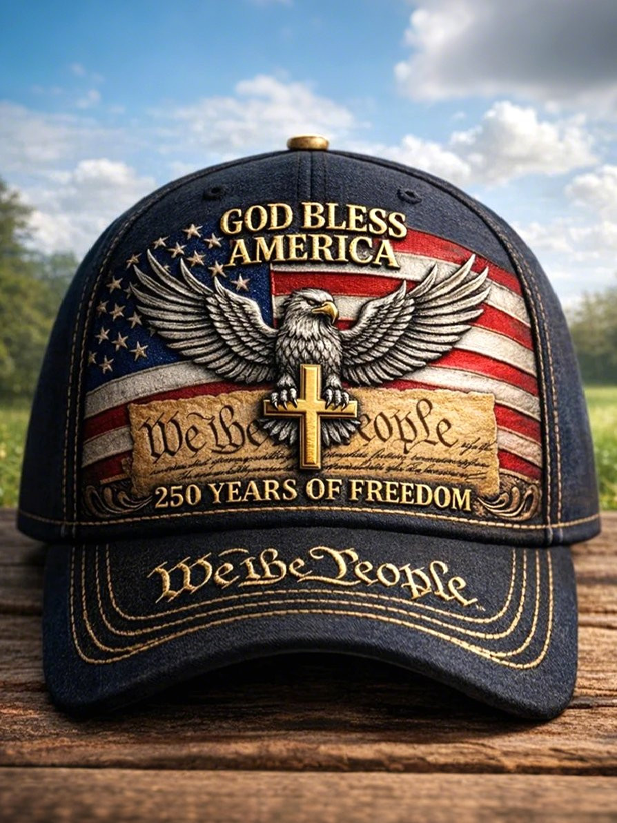 USA 250th Anniversary Hat God Bless America 1776 2026 Hat USA 250 Years Of Freedom Cap