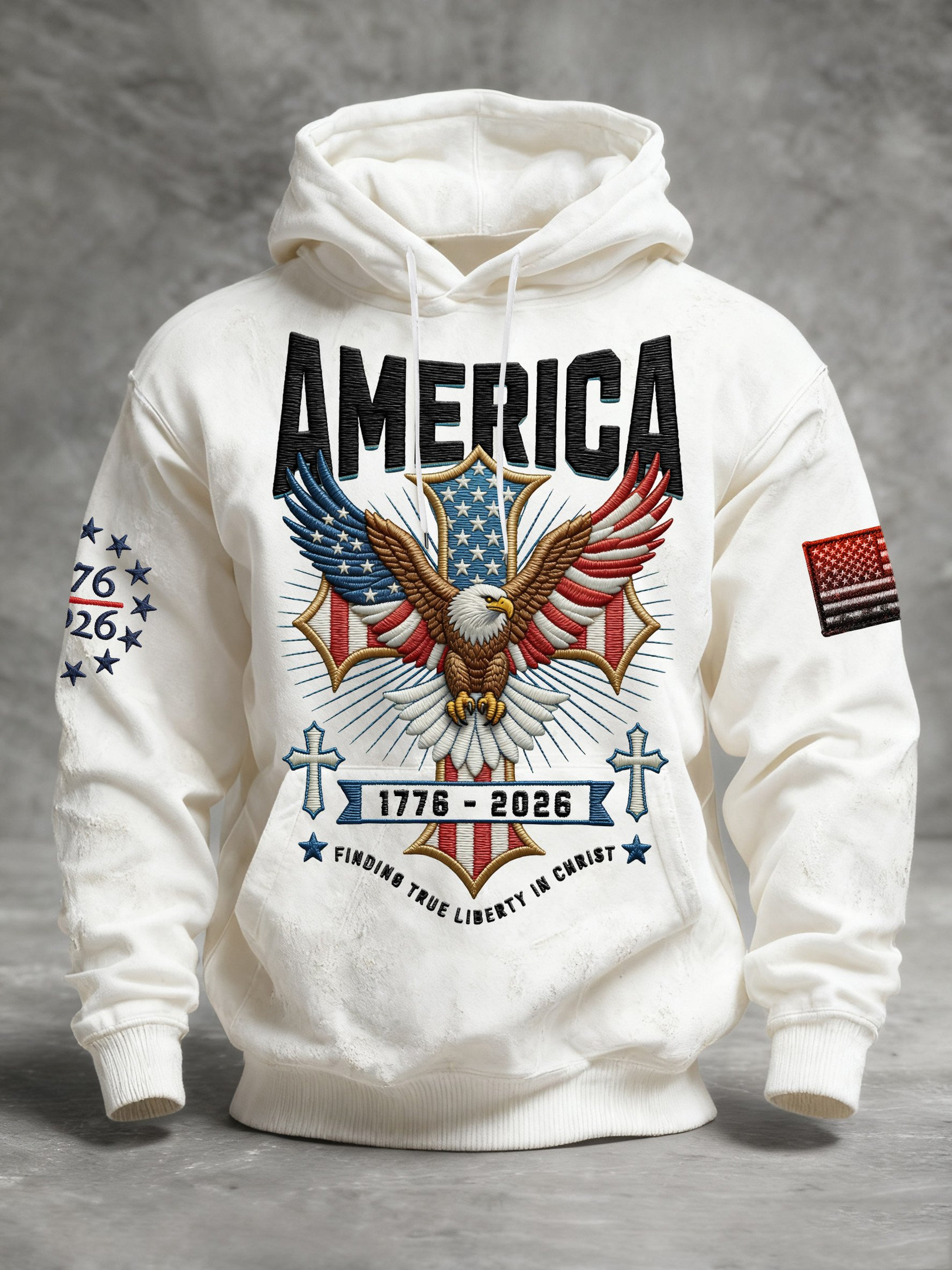 USA 250Th Anniversary Hoodie America 250 Years 1776 2026 Hoodie Gifts For Dad