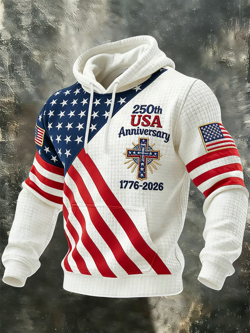 USA 250Th Anniversary Hoodie Fourth Of July Attire Patriotic Hoodie Gifts For Him