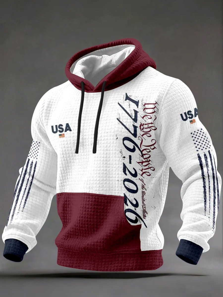 USA 250th Anniversary Hoodie We The People Of The United States 1776 2026 Merch Gifts For Men