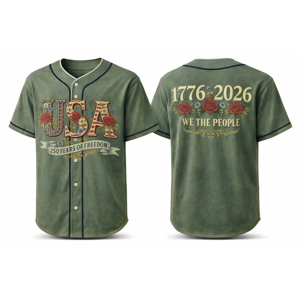 USA 250th Anniversary Jersey Shirt 1776 2026 We The People Apparel Gift For Patriots