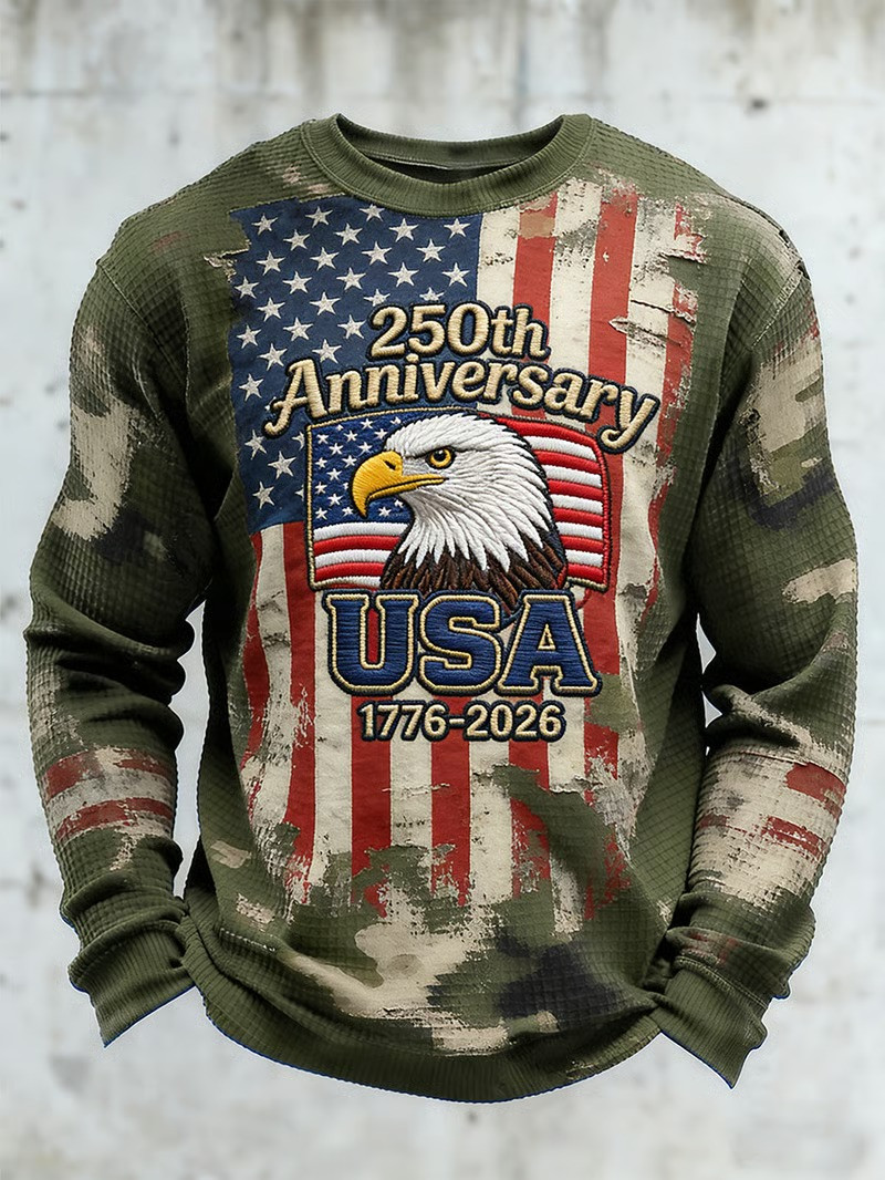 USA 250Th Anniversary Long Sleeve Shirt Independence Day Outfits Gift For Patriots