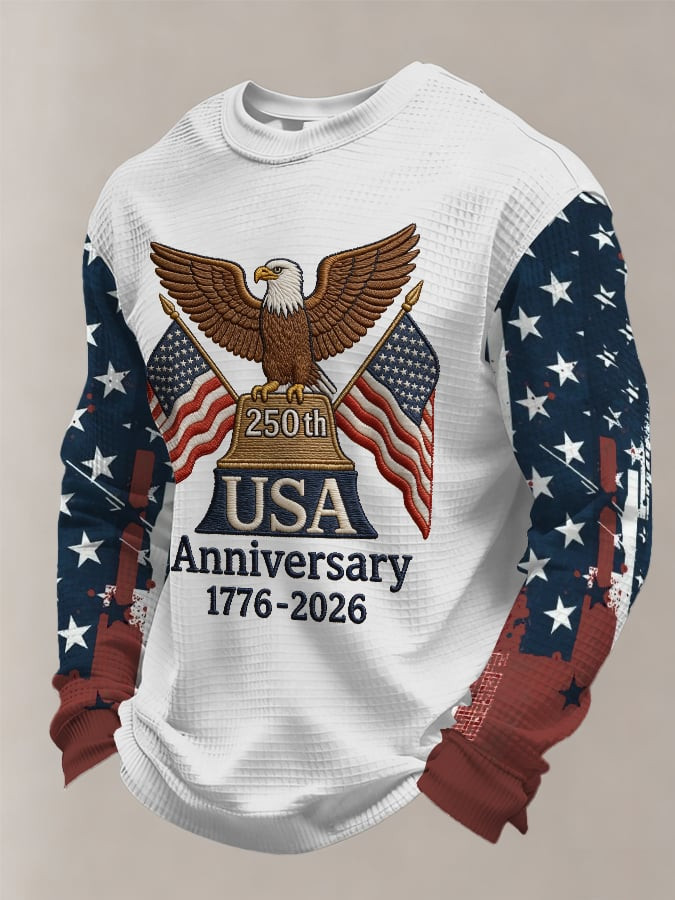 USA 250Th Anniversary Long Sleeve T-Shirt Patriotic Apparel Gifts For Him