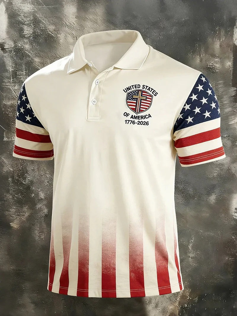 USA 250Th Anniversary Polo Shirt 1776 2026 Independence Day Shirt Gift For Friends